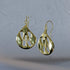 Aqua Drop Initial Earrings