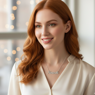 Serene Classic Nameplate Necklace Custom Name Personalized