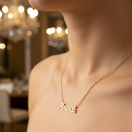 Serene Classic Nameplate Necklace Custom Name Personalized