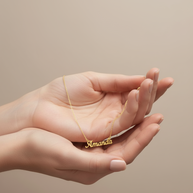 Serene Classic Nameplate Necklace Custom Name Personalized