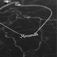 Serene Classic Nameplate Necklace Custom Name Personalized