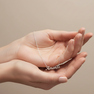 Serene Classic Nameplate Necklace Custom Name Personalized