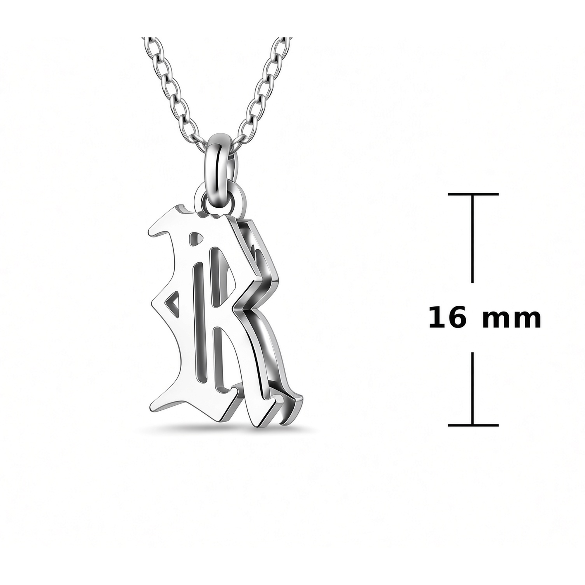 Double Personalized 3-D Initial Pendant