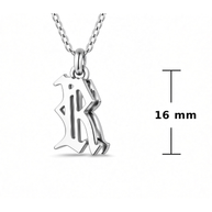Double Personalized 3-D Initial Pendant
