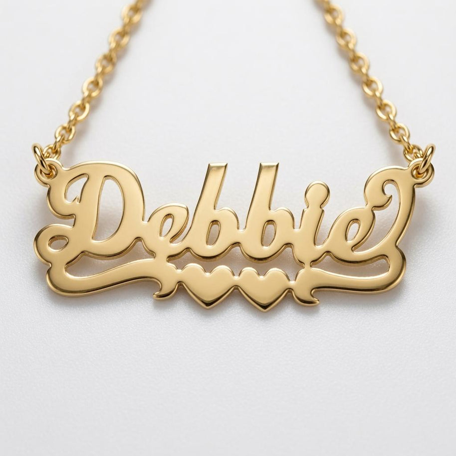 Hand Cut Name Necklace, Solid Sterling Silver | USA Made