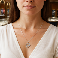 Elegant Personalized Framed Name Pendant