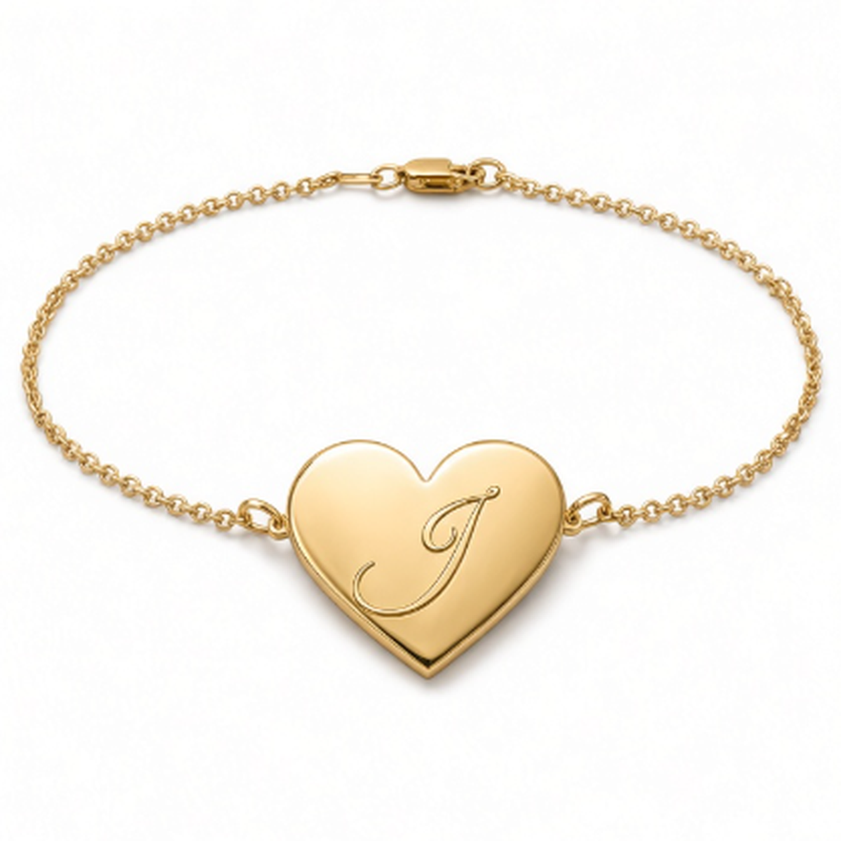 Heart Initial Anklet