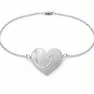 Heart Initial Anklet