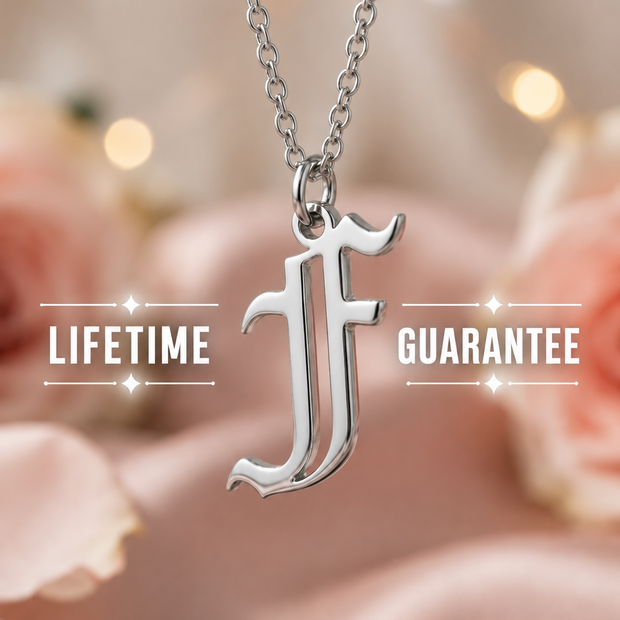 Old English Initial | Sterling Silver | Lifetime Guarantee