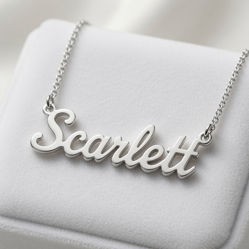 Serene Nameplate Necklace Custom Name Personalized