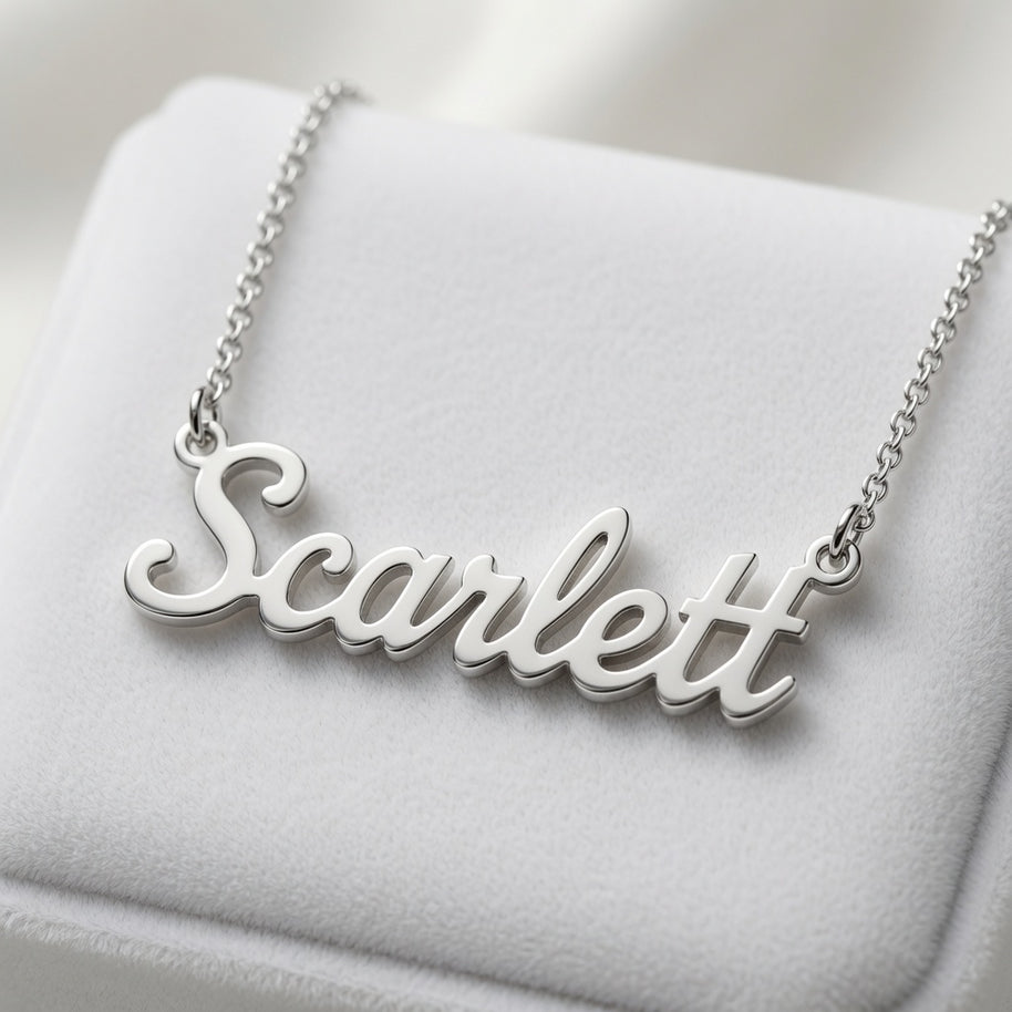 Serene Nameplate Necklace Custom Name Personalized