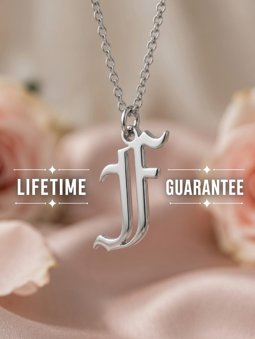 Old English Initial | Sterling Silver | Lifetime Guarantee