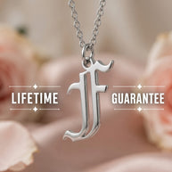Old English Initial | Sterling Silver | Lifetime Guarantee