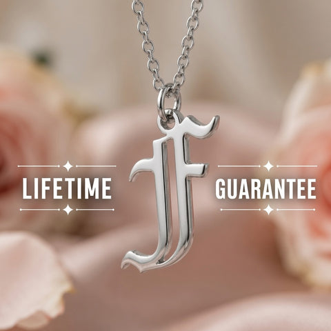 Old English Initial | Sterling Silver | Lifetime Guarantee