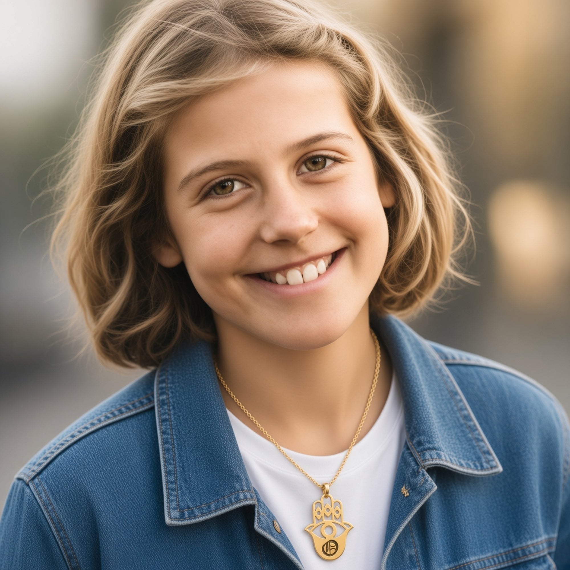 Hamsa Personalized Necklace | Name or Initial | Sterling Silver or Gold Plated Sterling Silver