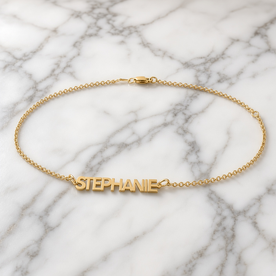 Mini Name Anklet