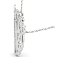 Sterling Silver Monogram Necklace with Sliding Chain