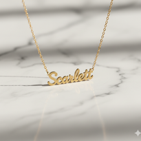 Dome Serene Nameplate Necklace Custom Name Personalized