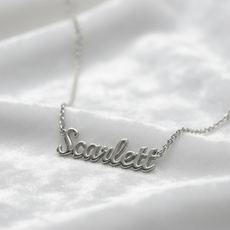 Dome Serene Nameplate Necklace Custom Name Personalized