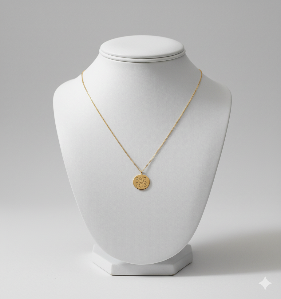 Personalized Initial Necklace in Sterling Silver or Gold Plated Sterling Silver