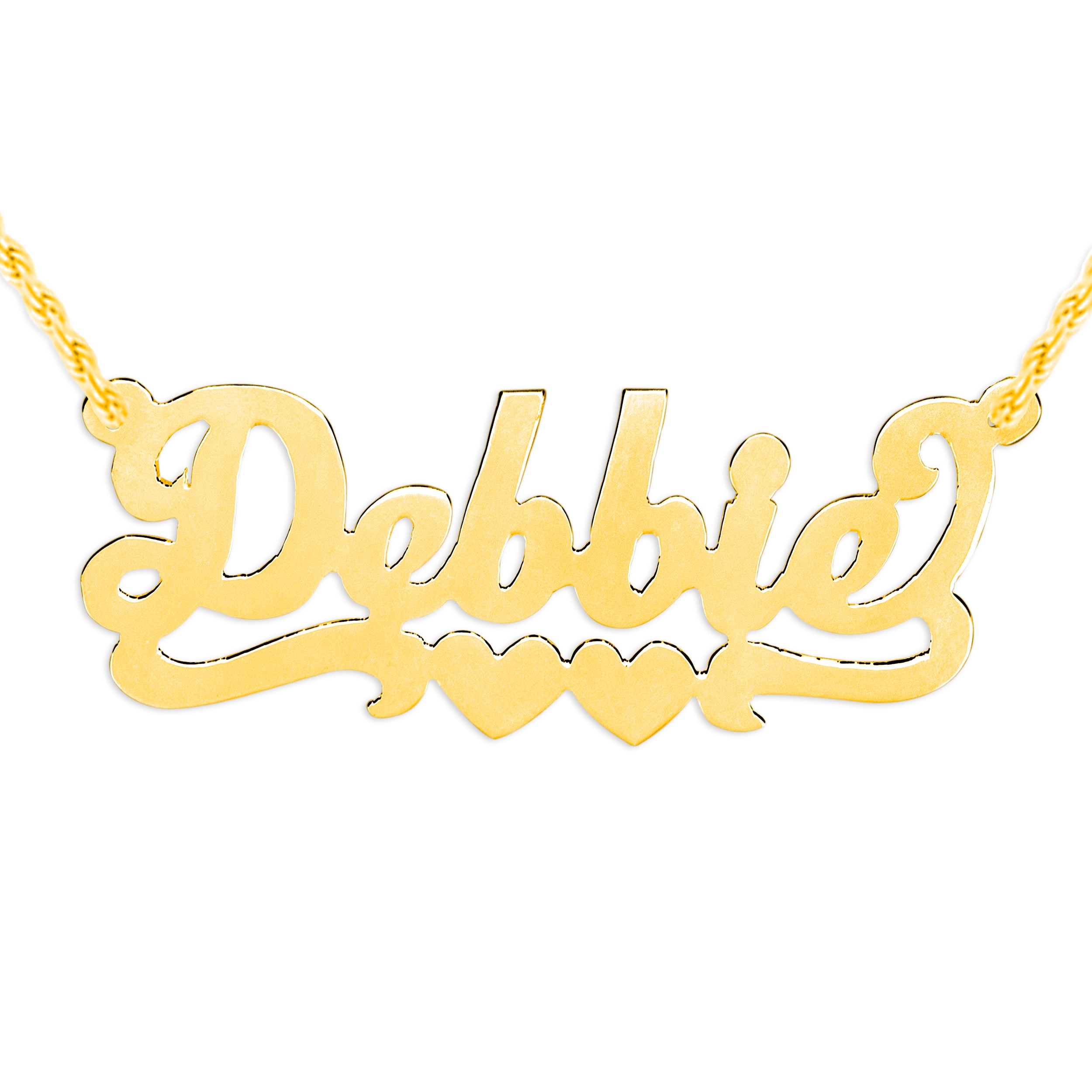 Personalized Hand Cut Name Necklace