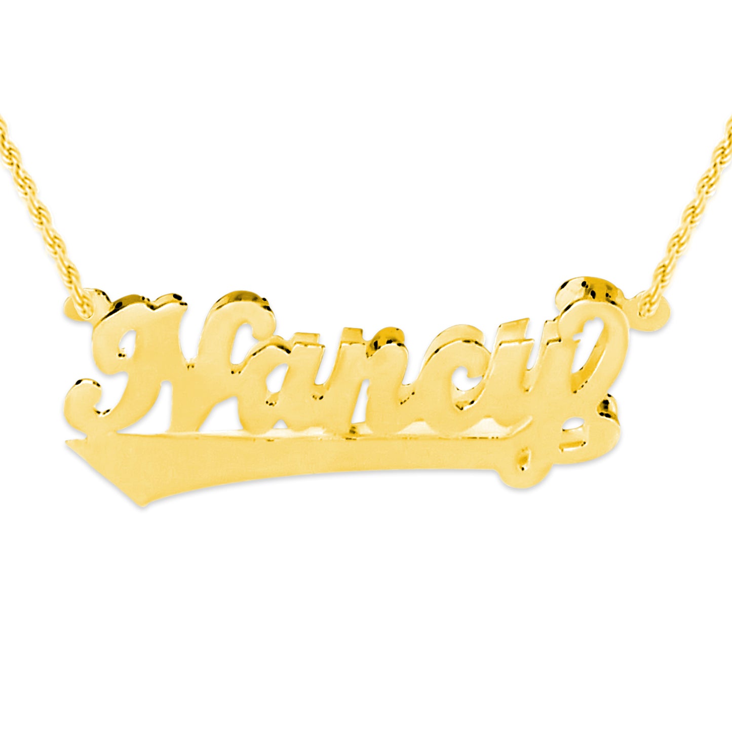 Hand Cut 3-D Name Necklace