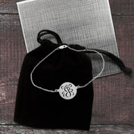 Fancy Script Cut Out Initial Anklet