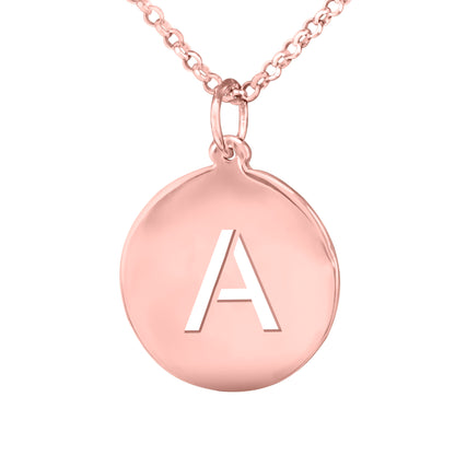 Cut Out Initial Disc Charm