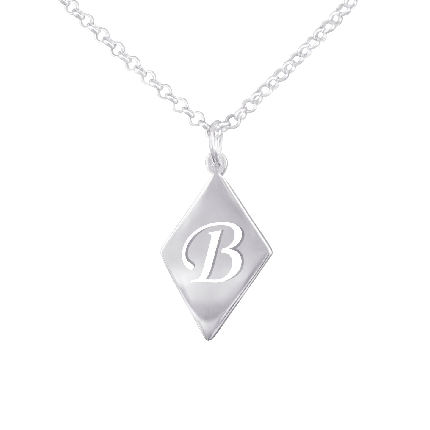 Diamond Shaped Cut Out Initial