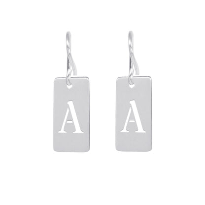 Initial Tab Earring