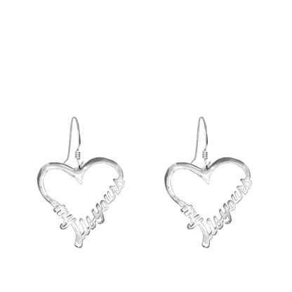 Open Heart "MY HEART IS YOURS " Earrings