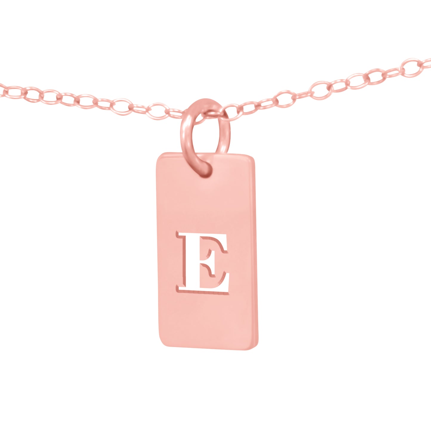 Personalized Cut Out Initial Pendant Tab