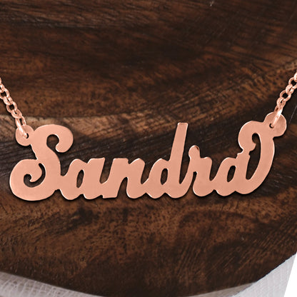 Hand Cut Personalized Name Necklace
