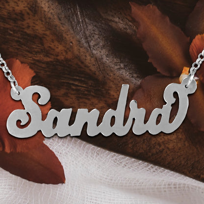 Hand Cut Personalized Name Necklace