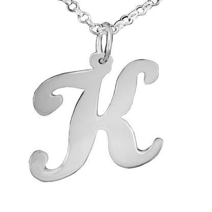 Large Floating Initial Necklace
