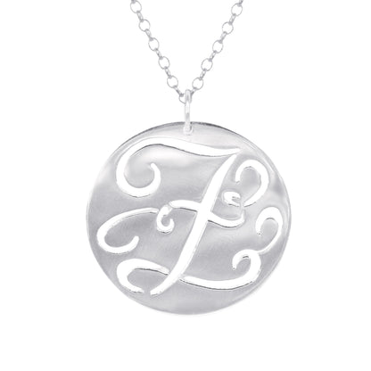 Fancy Script Cut Out Initial