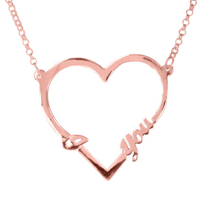 Open Heart "I Love You" Necklace