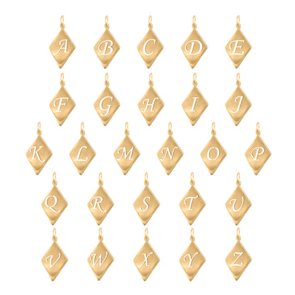 Diamond Shaped Cut Out Initial
