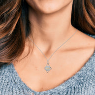 14kt Gold or 14kt Rose Gold Script Name Pendant on Sterling Silver