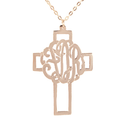 Monogram Cross Pendant