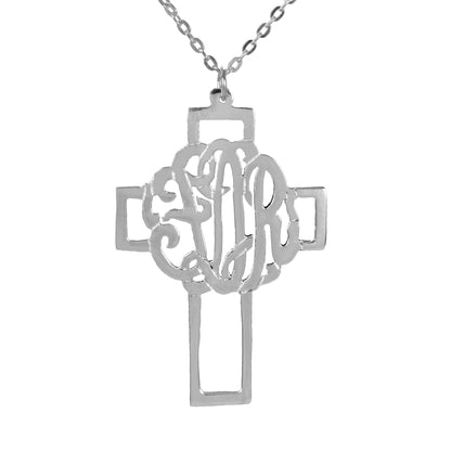 Monogram Cross Pendant