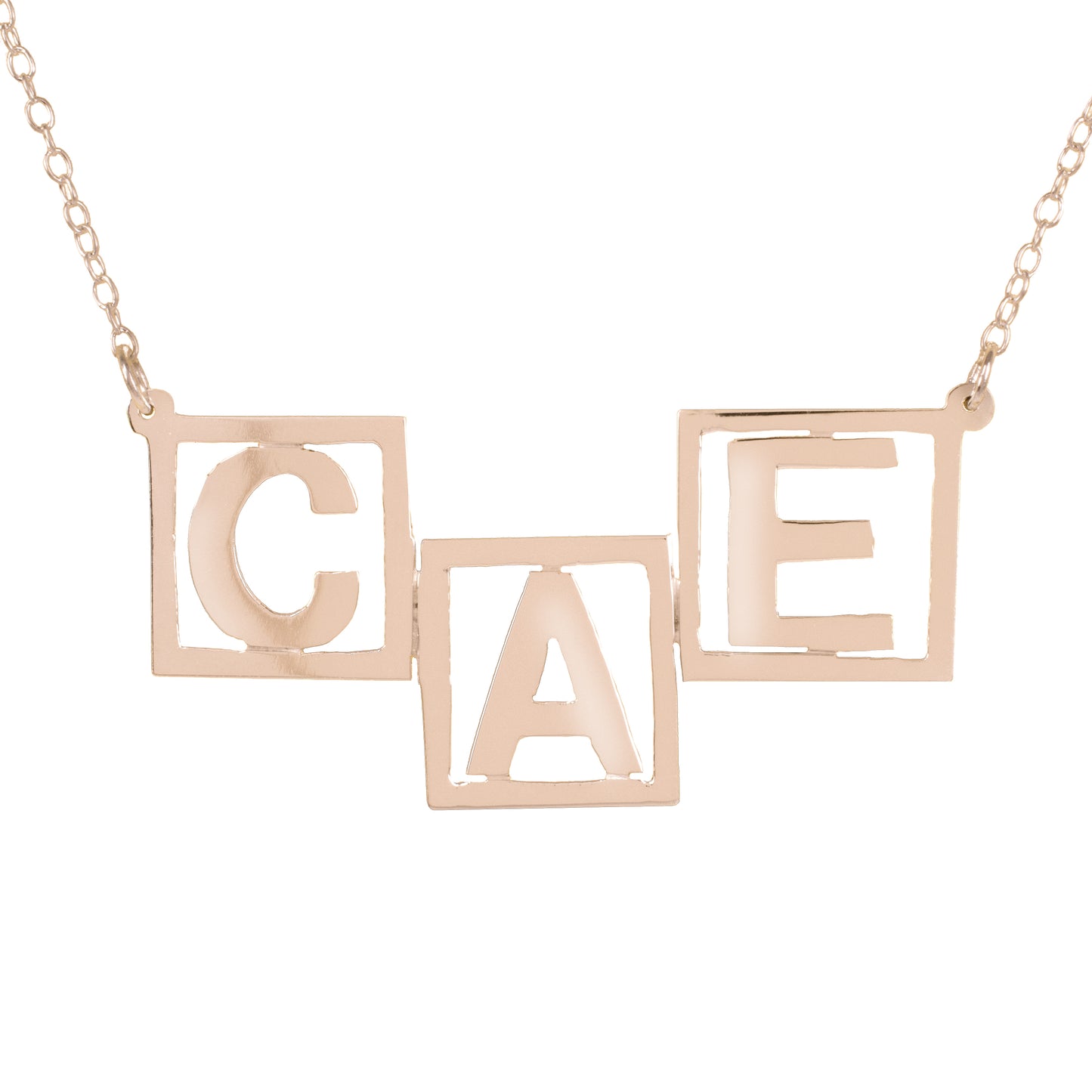 3 Initial Letter Name Necklace